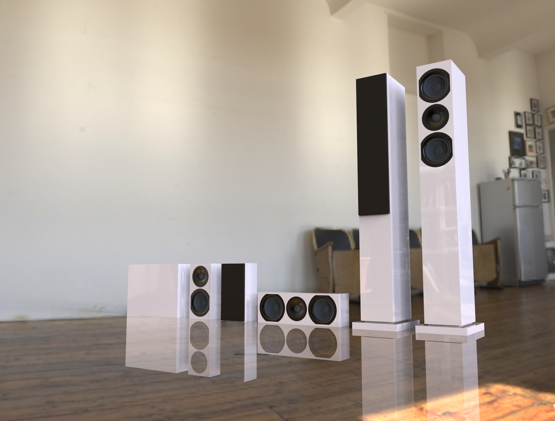 HIFIスピーカー-4インチのhifiブックシェルフスピーカー