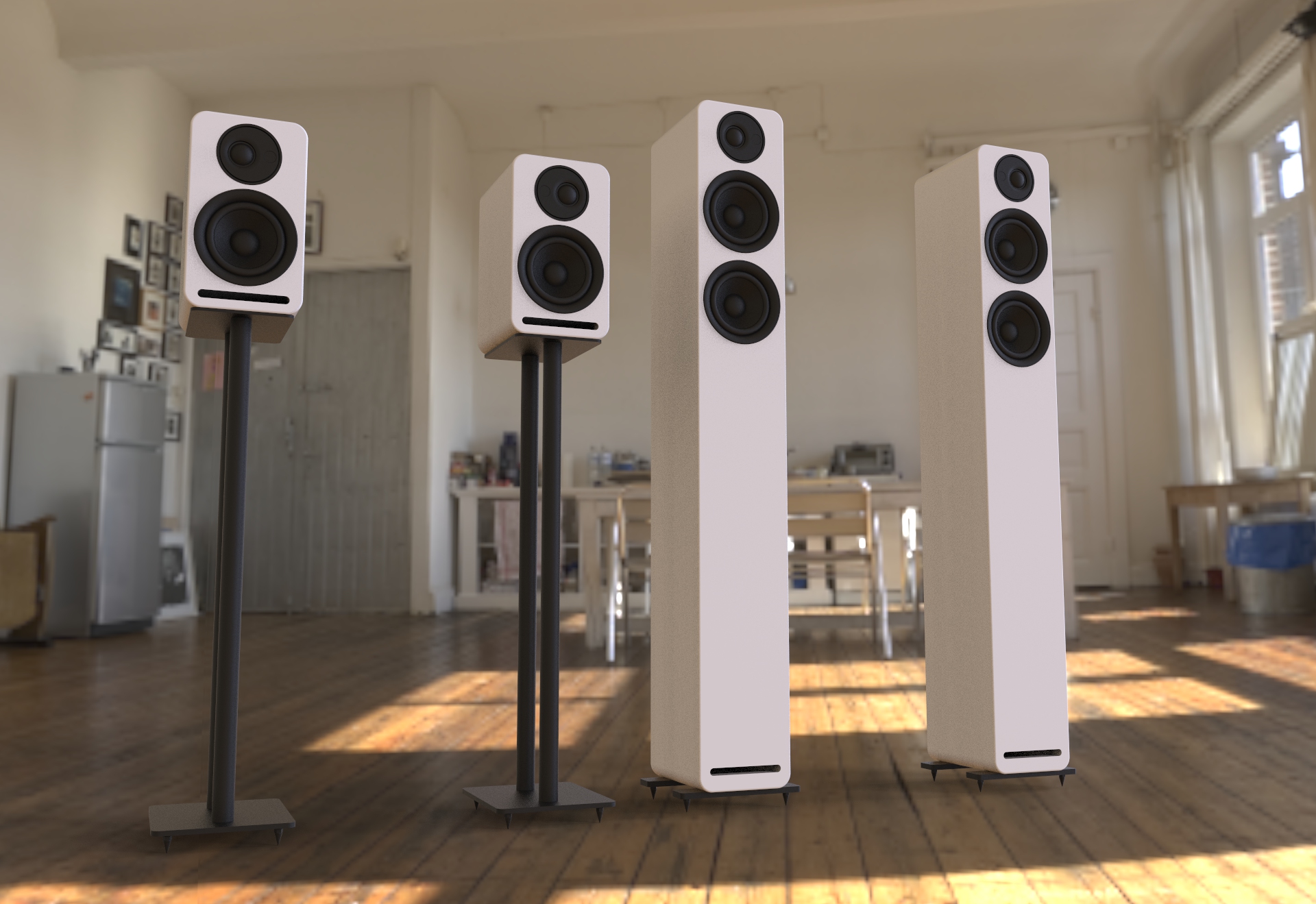 HIFIスピーカー-4インチのhifiブックシェルフスピーカー