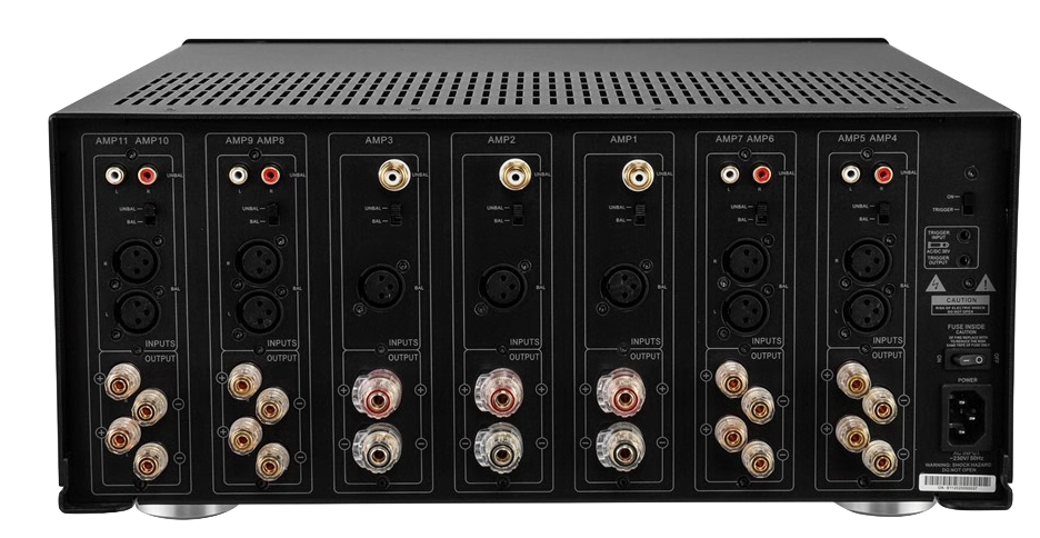ホームシネマシステム用の7チャンネルハイパワーアンプ