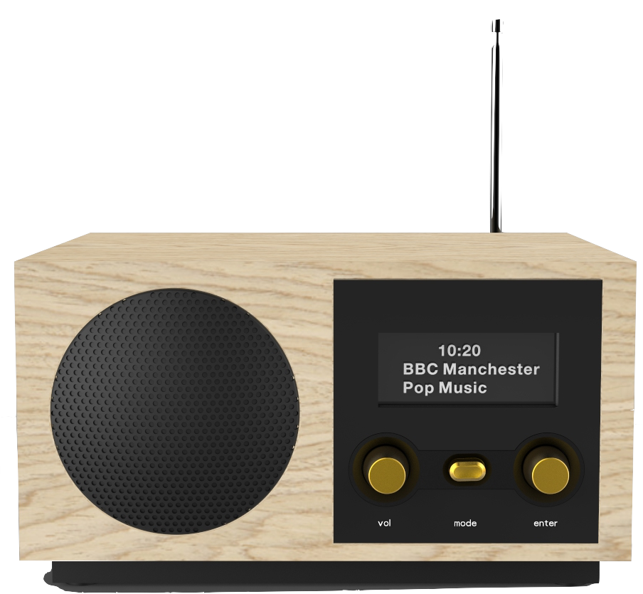 DAB +用のAACライセンスを備えた3インチスピーカー付きDABラジオ