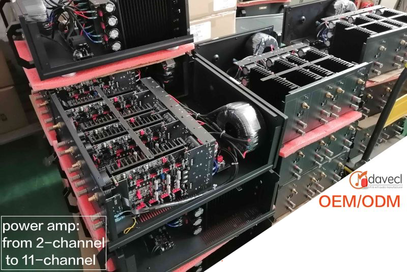 ホームシアターシステム用の4チャンネルhighPowerアンプ
